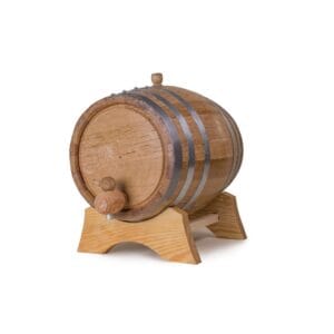 Galvanized Hoop Oak Barrel 338 oz (10 L)
