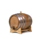 Galvanized Hoop Oak Barrel 169 oz (5L)