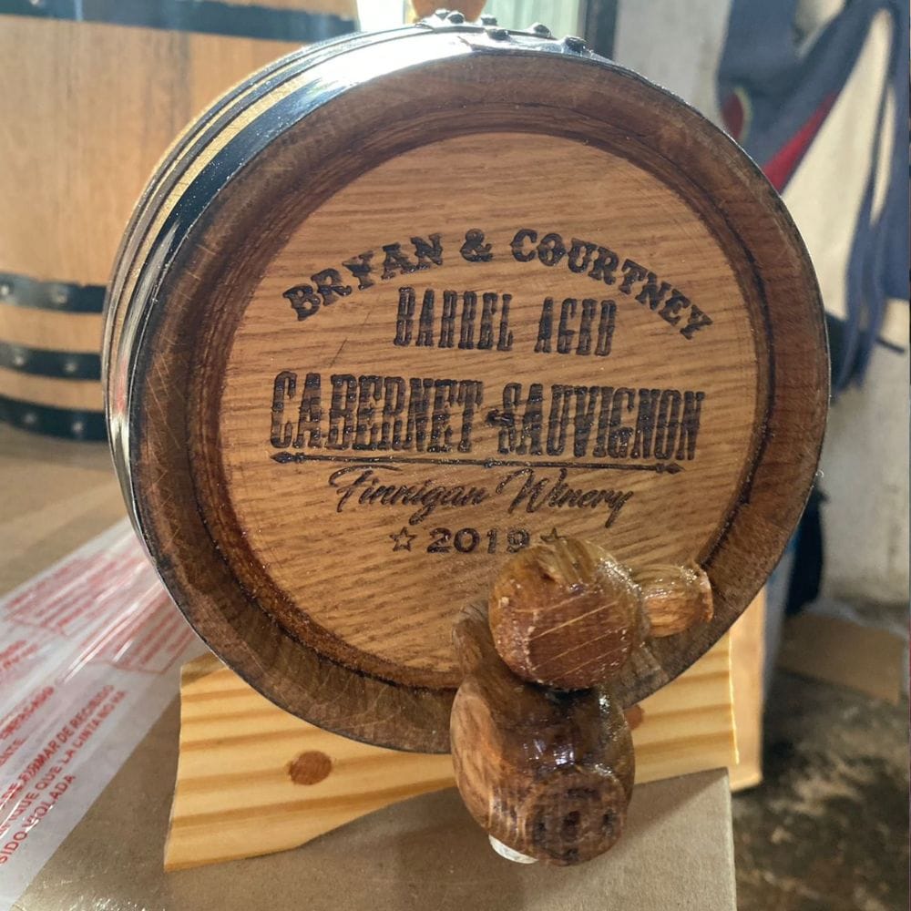 Personalized Oak Barrel
