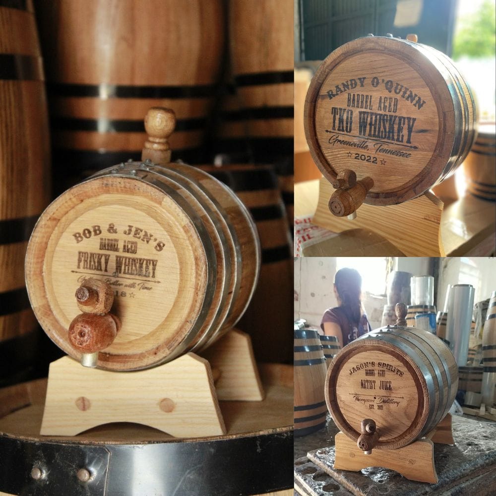Personalized Oak Barrel