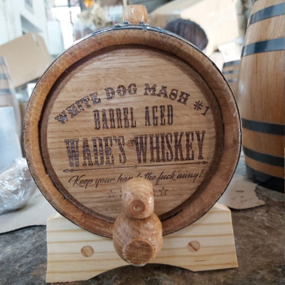 Personalized Oak Barrel